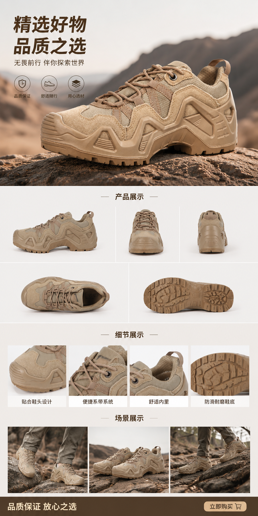 Hiking shoes, outdoor sports shoes, trendy and breathable British anti-twist shoes pic 1