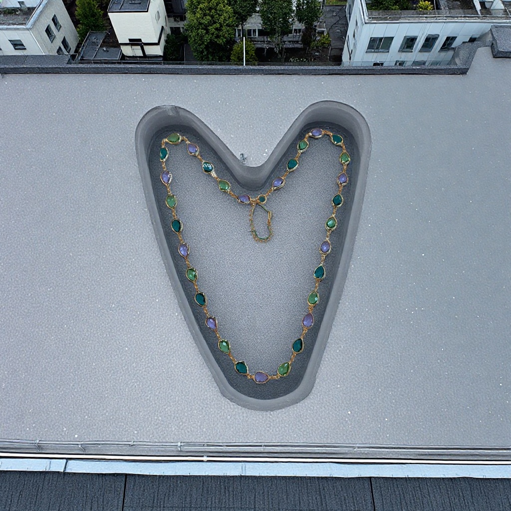 The colorful heavy heavy zircon necklace is a fashionable and versatile design for women, featuring a light luxury and niche style details Picture
