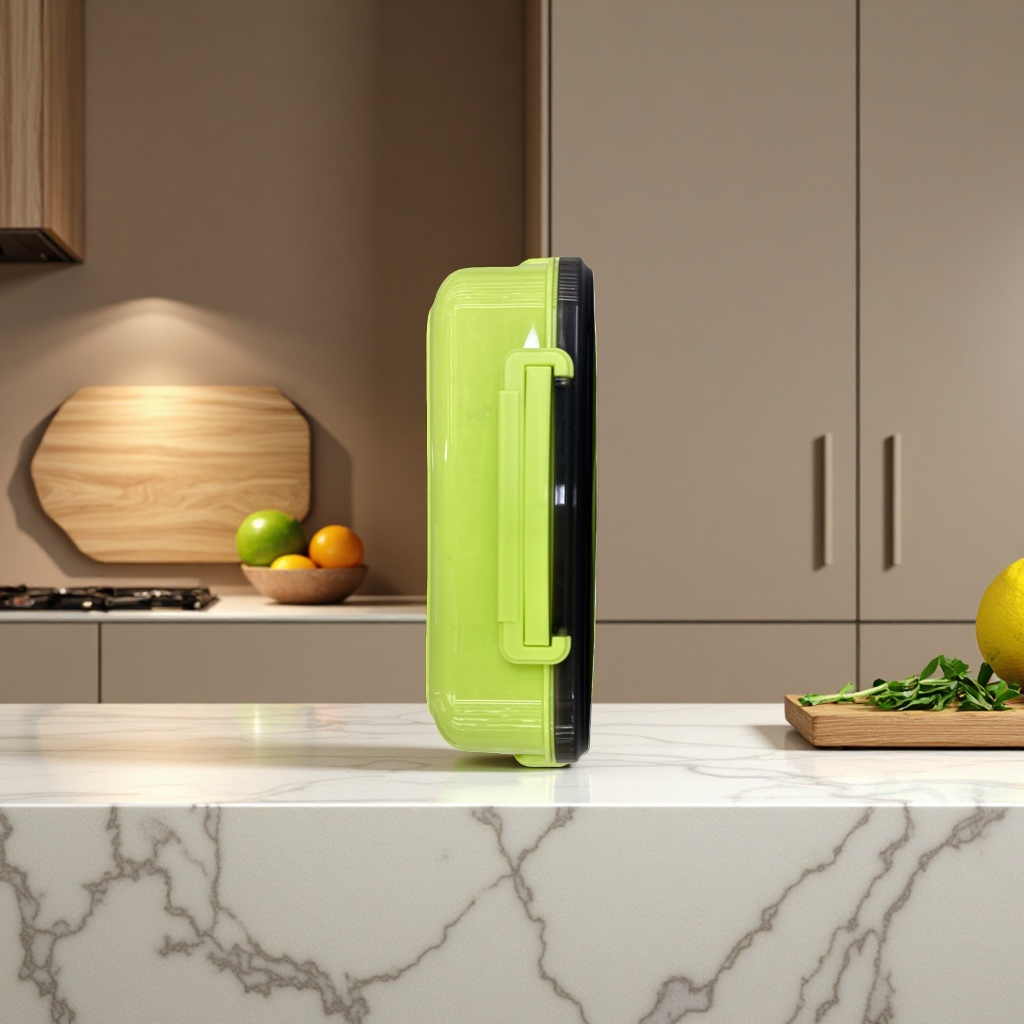 The stainless steel lunch box is a three-layer compartment-proof portable lunch box that can be heated by microwave Application Scenario