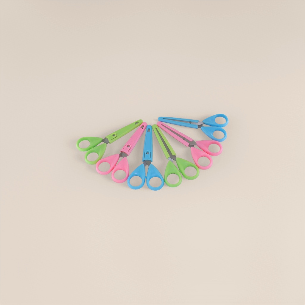 Color scissors, stainless steel sharp, cut fabric, 18cm in multiple colors available, specially designed for students' art and handicrafts Specification image