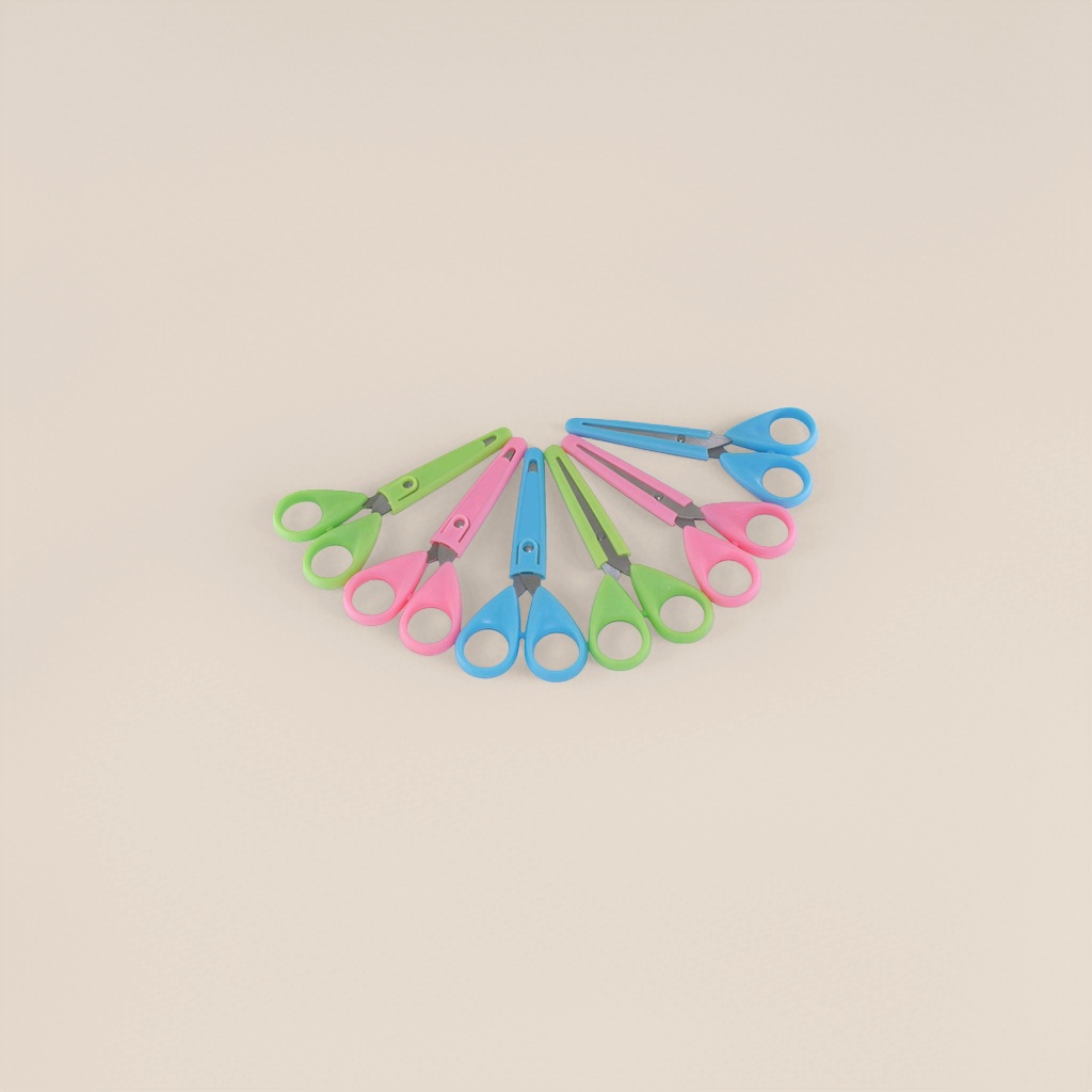 Color scissors, stainless steel sharp, cut fabric, 18cm in multiple colors available, specially designed for students' art and handicrafts Application Scenario