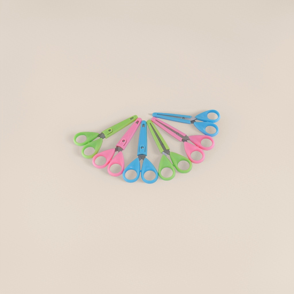 Color scissors, stainless steel sharp, cut fabric, 18cm in multiple colors available, specially designed for students' art and handicrafts details Picture