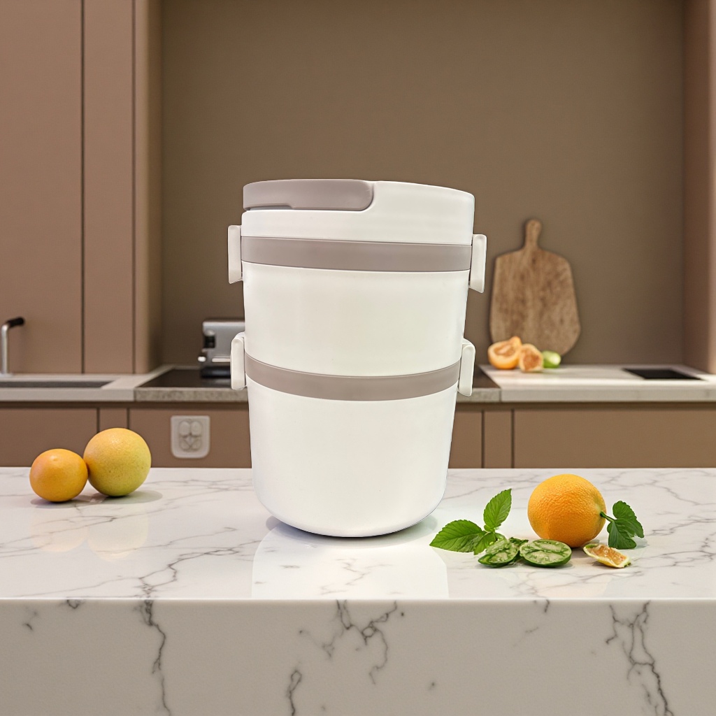 علب وجبات خفيفة من نوع مزدوج من الفولاذ غير القابل للصدأ Specification image