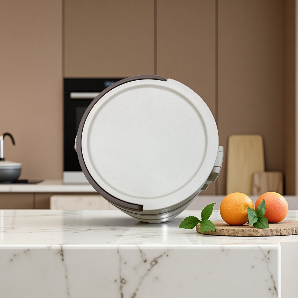Stainless steel and glass dual-material portable lunch box, household food storage box, daily necessities tableware