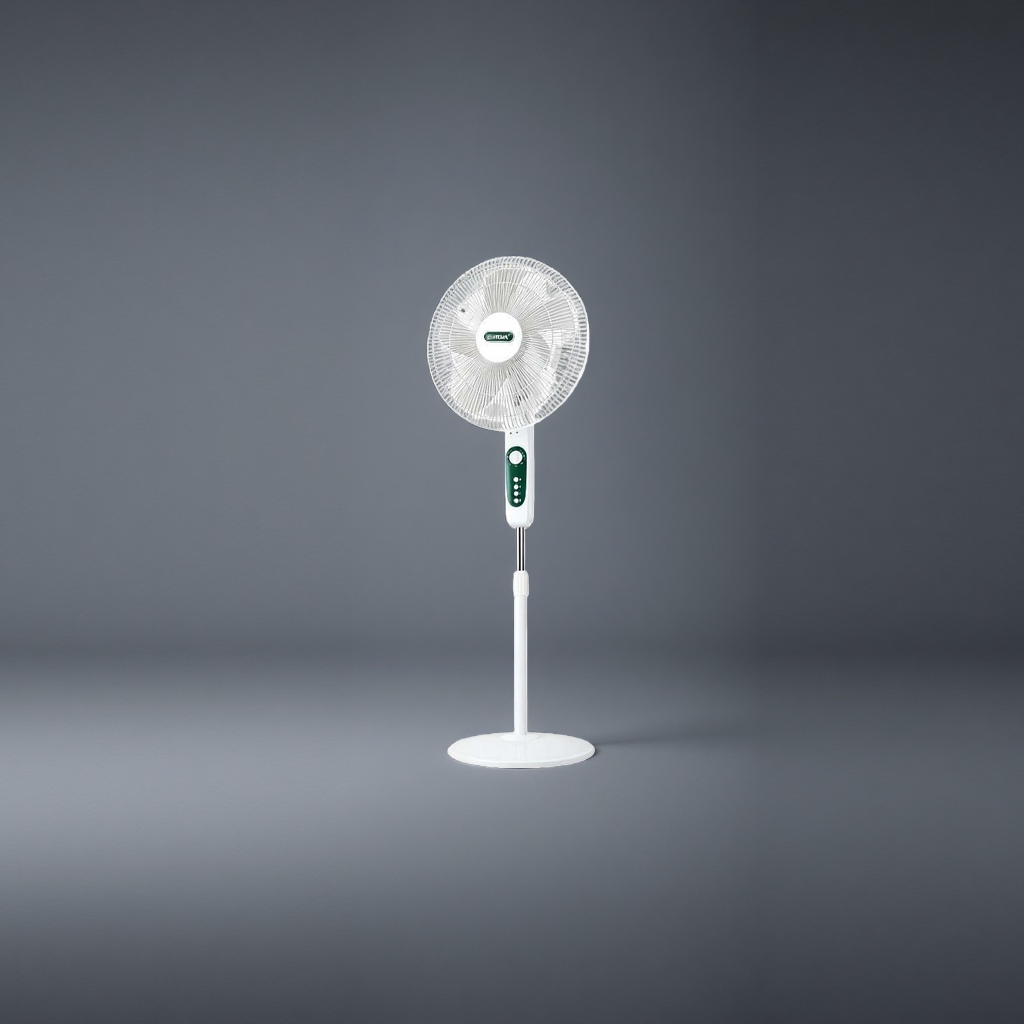 White floor fan, household, silent, energy-saving, wide-angle air supply, three-speed adjustable vertical electric fan details Picture