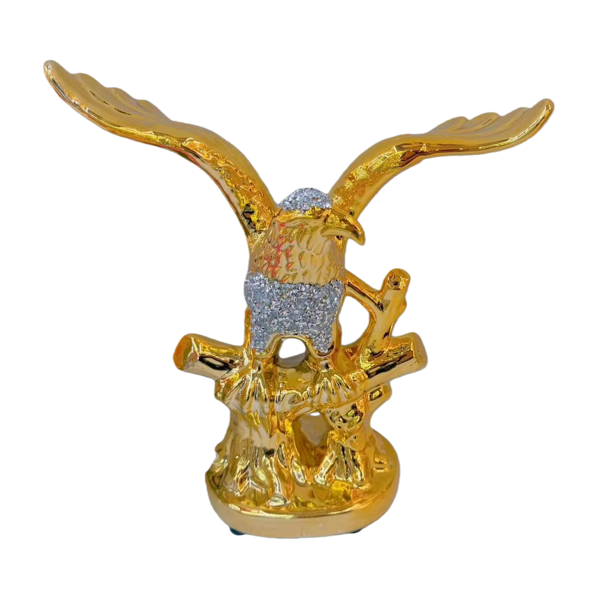 Golden eagle-shaped decorative home furnishings, bird-themed metal handicrafts Item Picture