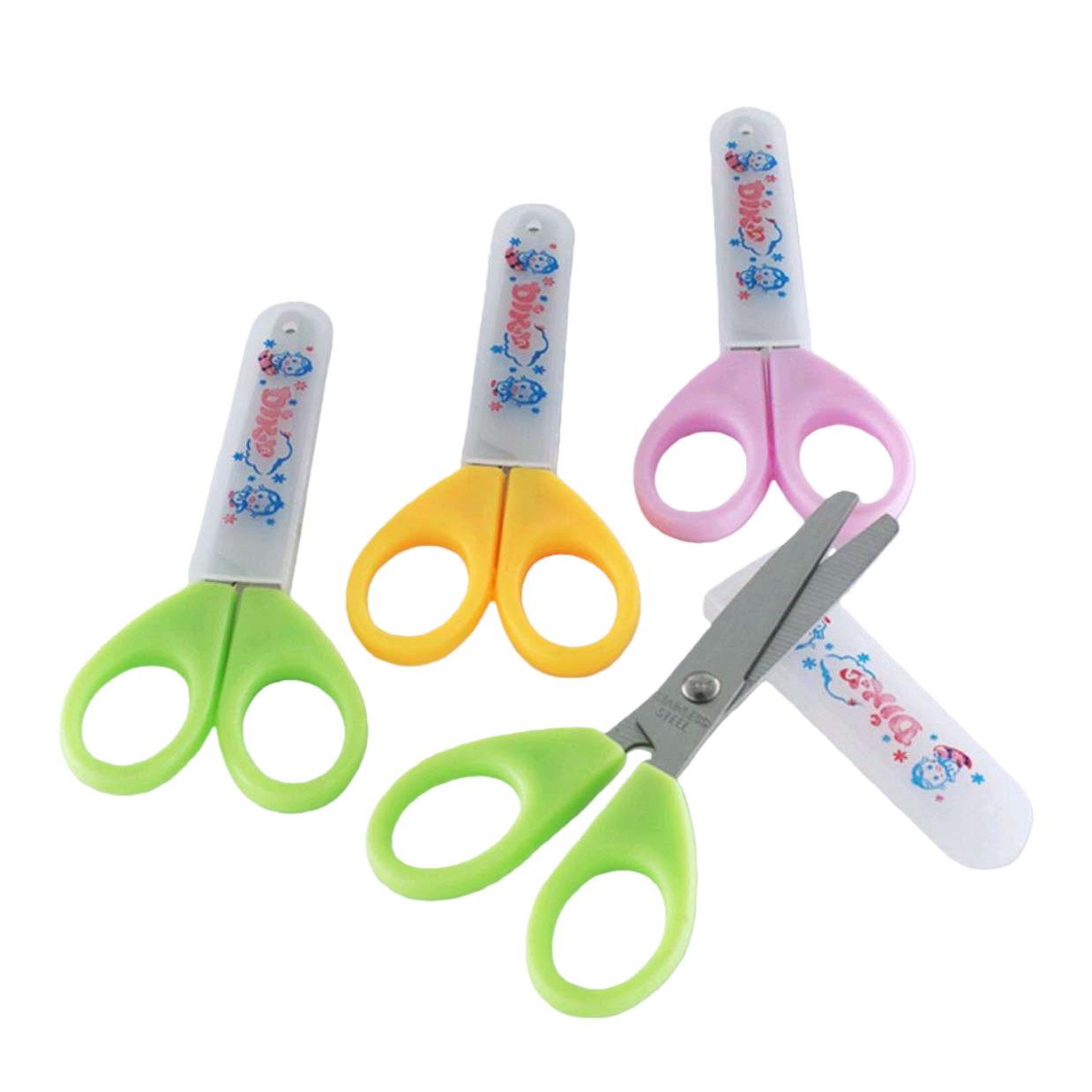 Student stationery scissors, 18cm round head safety scissors, made of 304 stainless steel Item Picture