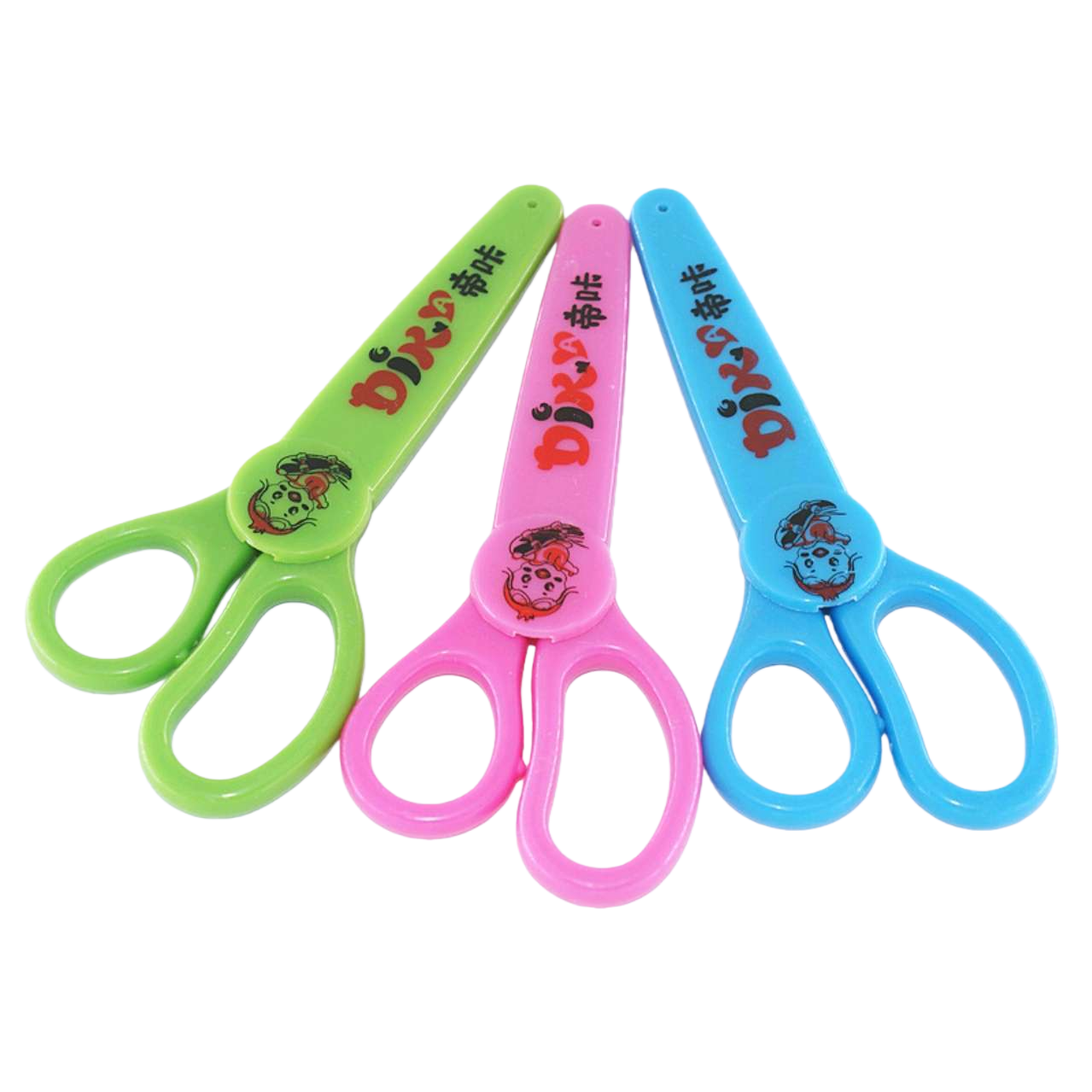 Colorful children's scissors, EVA soft rubber handle, safety round head, 14cm Item Picture