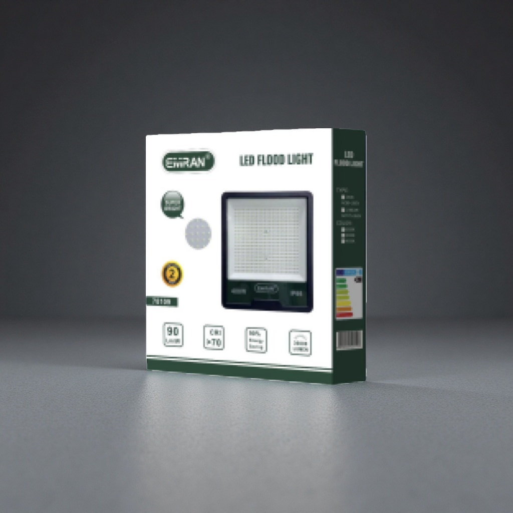 LED floodlight, waterproof outdoor lighting 100W 3000K warm white light engineering floodlight Specification image
