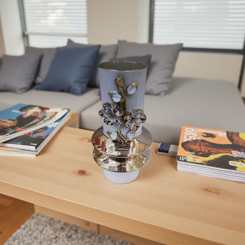 Handcrafted glass decorative vases for living rooms, bedrooms, and desktops are light luxury style home decorations Application Scenario