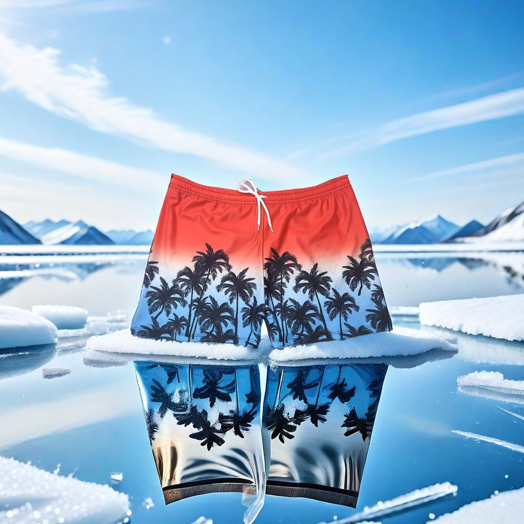 Pantalones de baño de secado rápido para hombres moda swimwear estampado playa swimwear especial Application Scenario