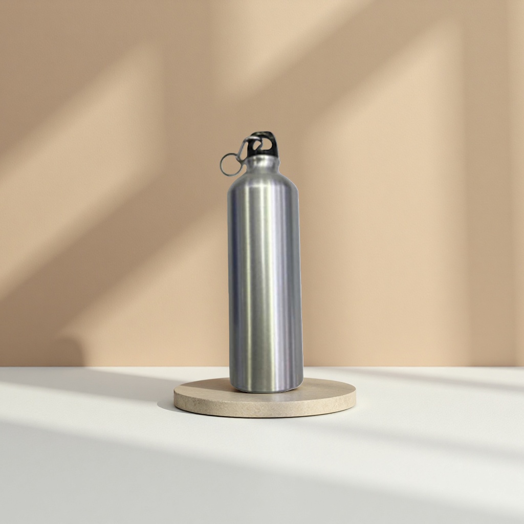 Metal water bottle, large-capacity portable outdoor sports water bottle for heat and cold preservation