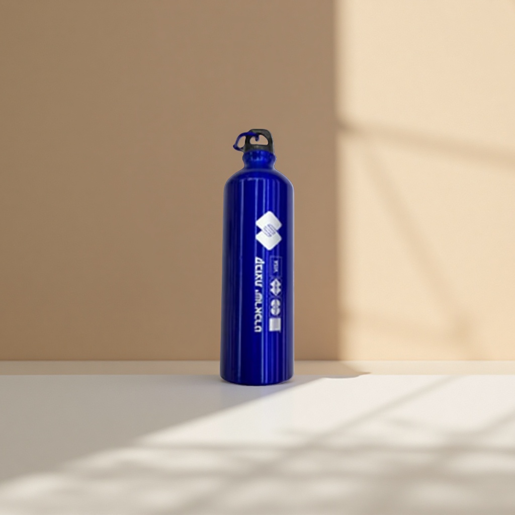 This blue water bottle is a portable, heat-insulating, large-capacity household and office water cup Application Scenario