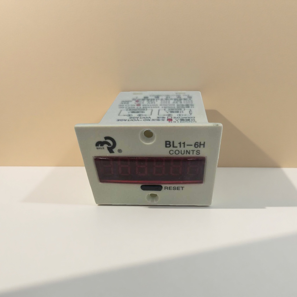 Installation of the BL11-6H industrial electronic counter with a 6-digit digital display panel Specification image
