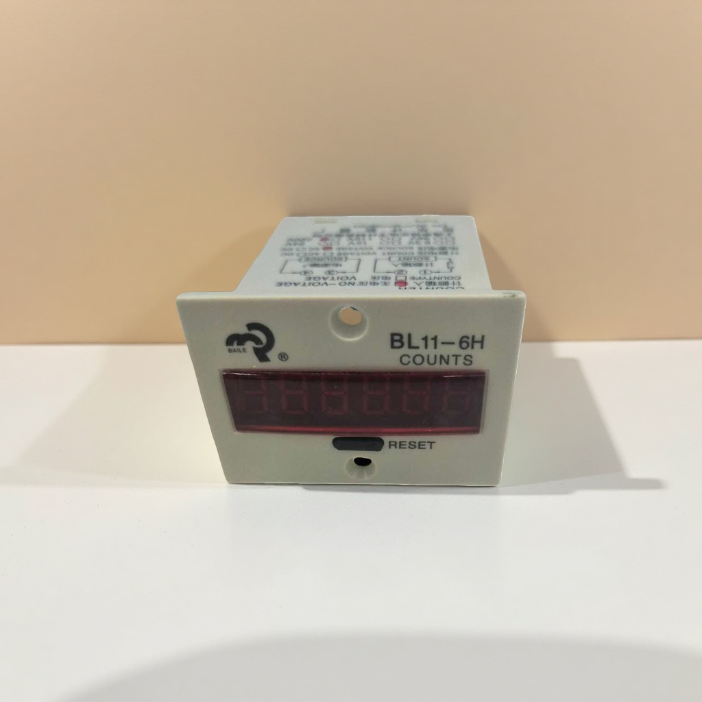 Installation of the BL11-6H industrial electronic counter with a 6-digit digital display panel details Picture