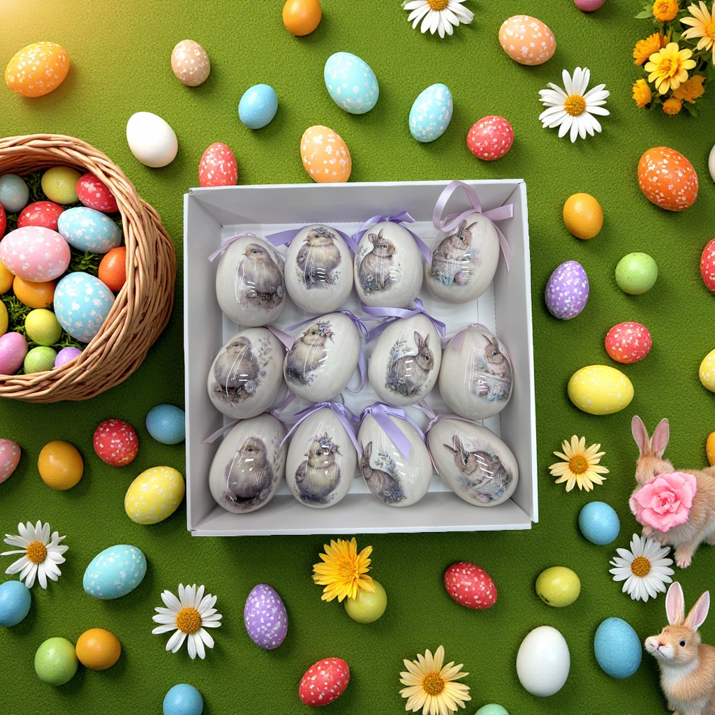 Original hand-painted art hanging paintings of painted eggs, soft furnishings for living room and bedroom walls