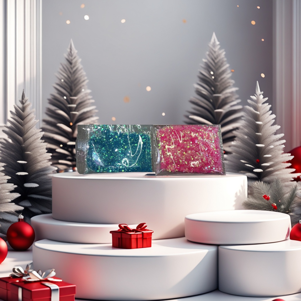 Colorful sequined packaging bags, glitter decorative bags, gift bags, DIY handcrafted universal style details Picture