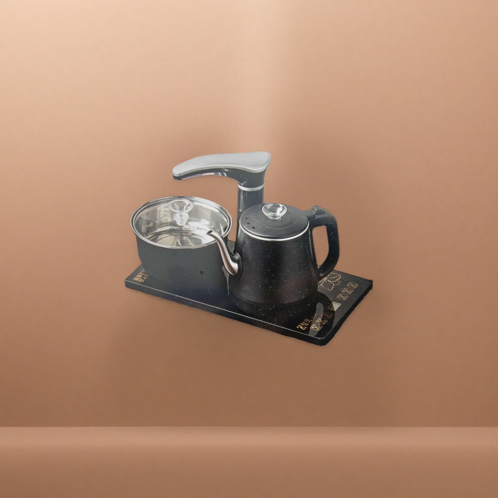 Black electric kettle, household quick-heating kettle, 1500W high-power insulated electric kettle