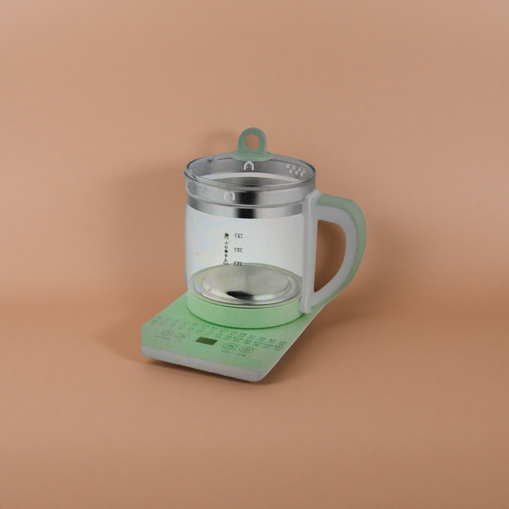 Transparent glass water kettle, heat-resistant high borosilicate water kettle, household and office tea pot details Picture