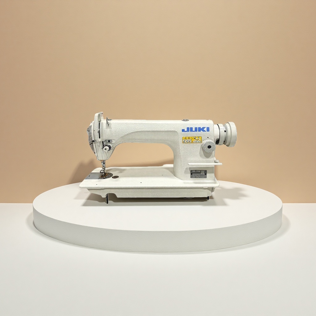 The JUKI DDL8700 industrial sewing machine features high-speed flat sewing with electronic speed regulation and automatic thread cutting