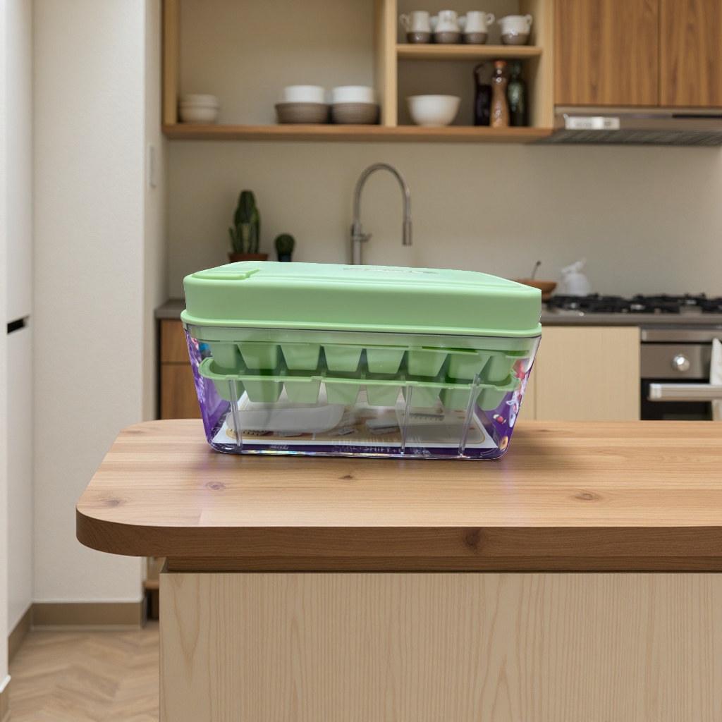Caja de huevos ecológica verde caja de almacenamiento de huevos hogar fresco a prueba de choque apilable Specification image