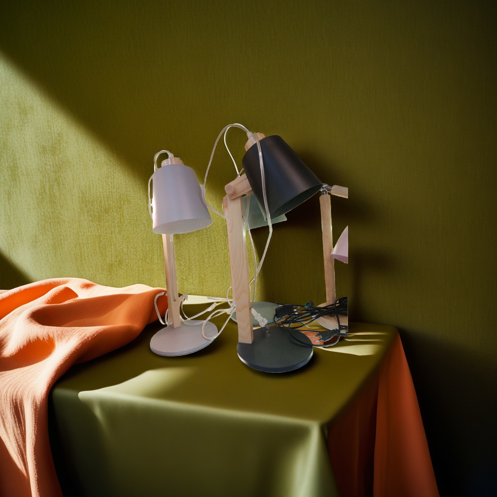 A new 2024 LED eye-protecting dimmable desk lamp with a simple Nordic style for study and office use