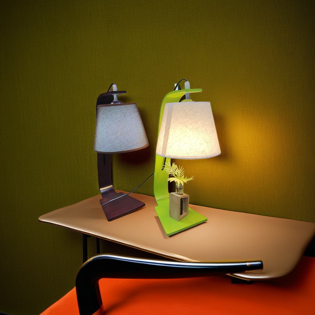 LED eye-protecting desk lamp with adjustable light and color, suitable for desktop study and office use, simple and modern details Picture