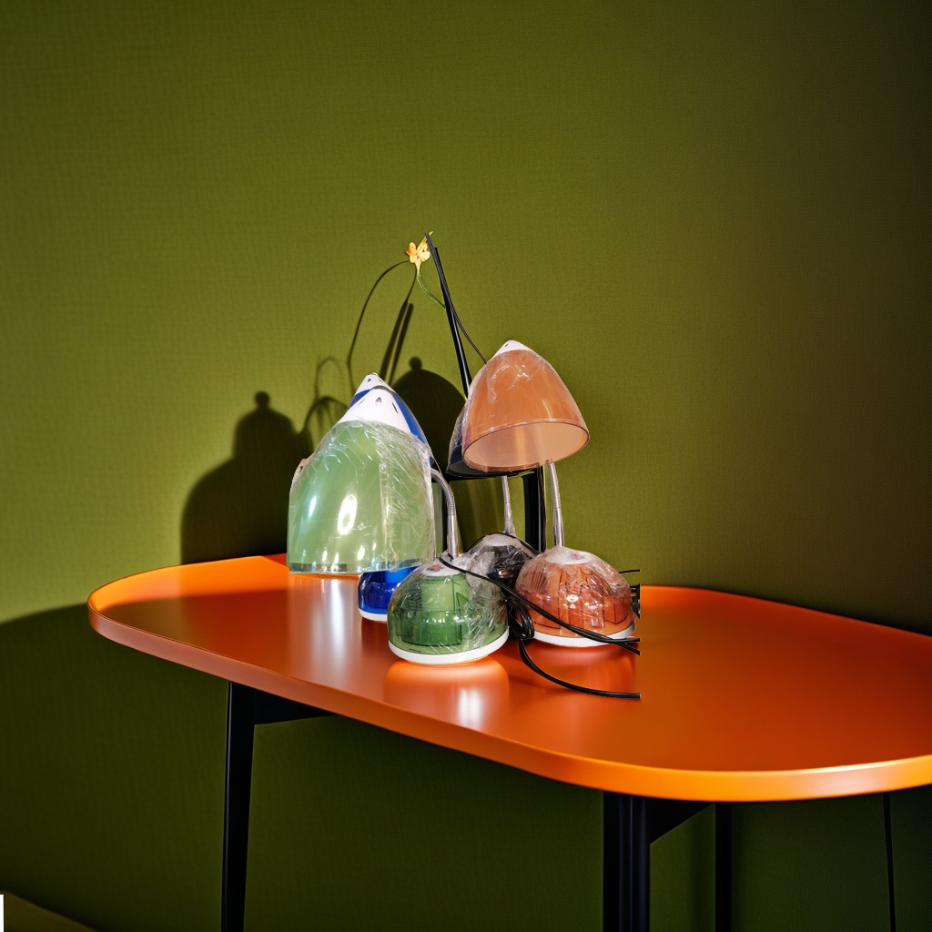 Colorful dimmable LED eye-protecting desk lamp, modern and simple bedroom study details Picture