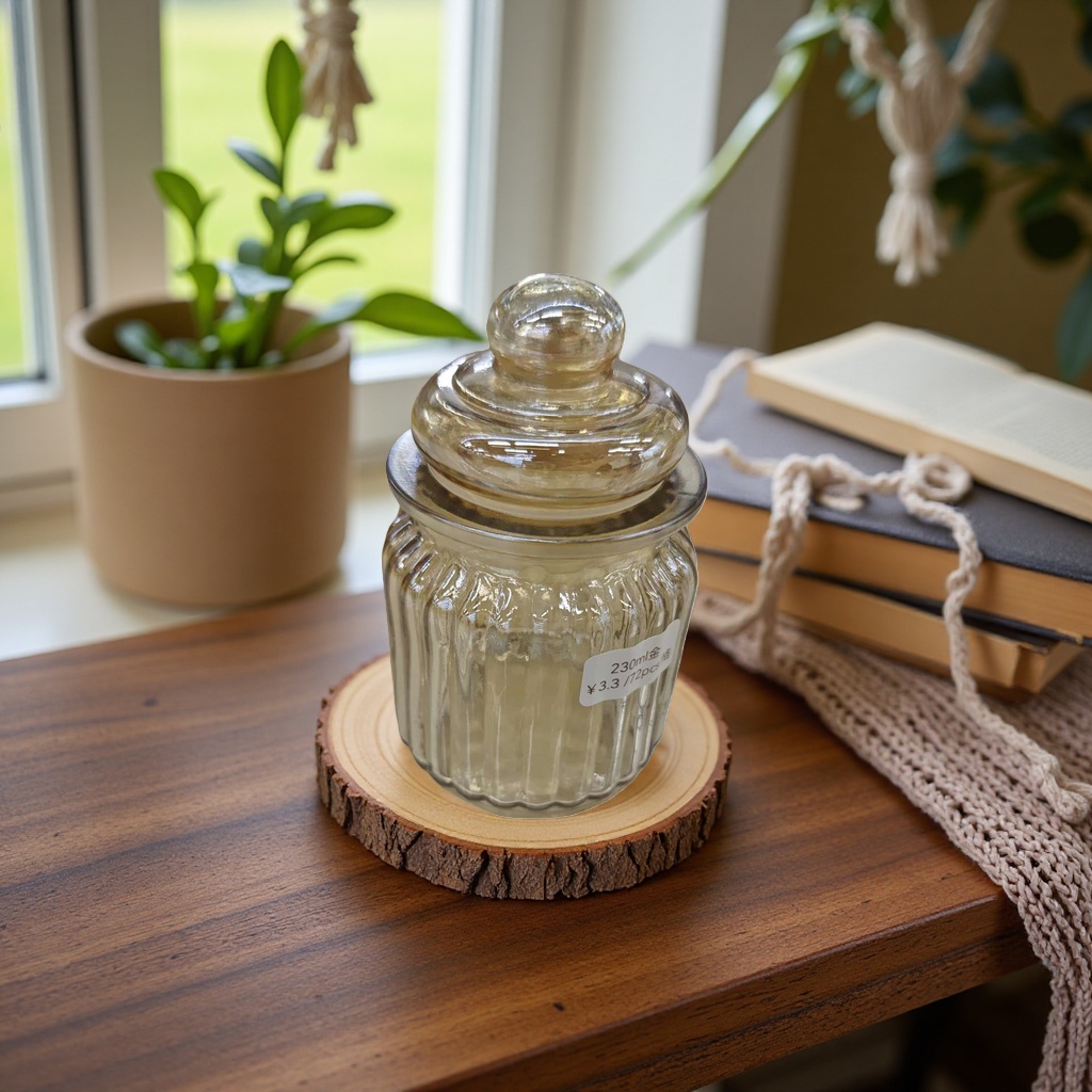 Amber glass jar 300ml home scented candle container Empty bottle DIY handcrafted storage jar Application Scenario