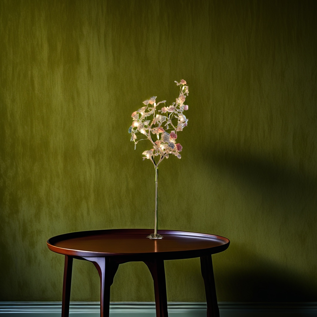 Decorative flower tree lamp LED warm light bedroom bedside decoration, festive atmosphere lamp Application Scenario
