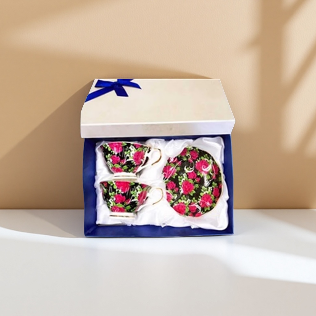 Set de té tazas de té con plato de té cerámica set de caja de regalo Application Scenario