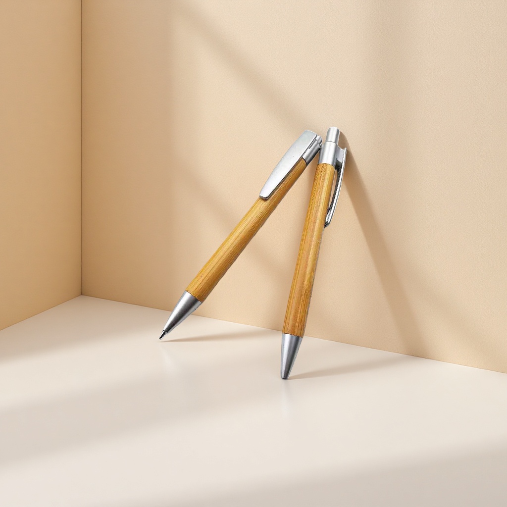 天然竹+笔细节图