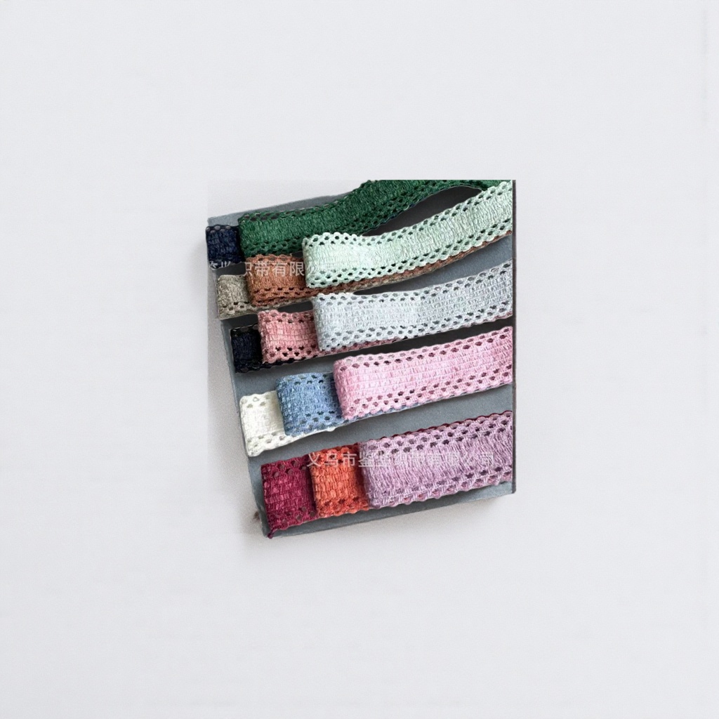 The width of the colored lace webbing can be selected. The lace decorative fabric is a DIY accessory