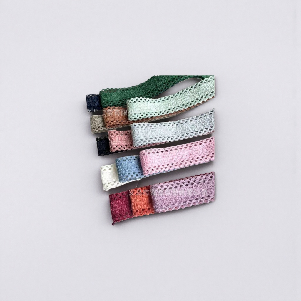 The width of the colored lace webbing can be selected. The lace decorative fabric is a DIY accessory details Picture