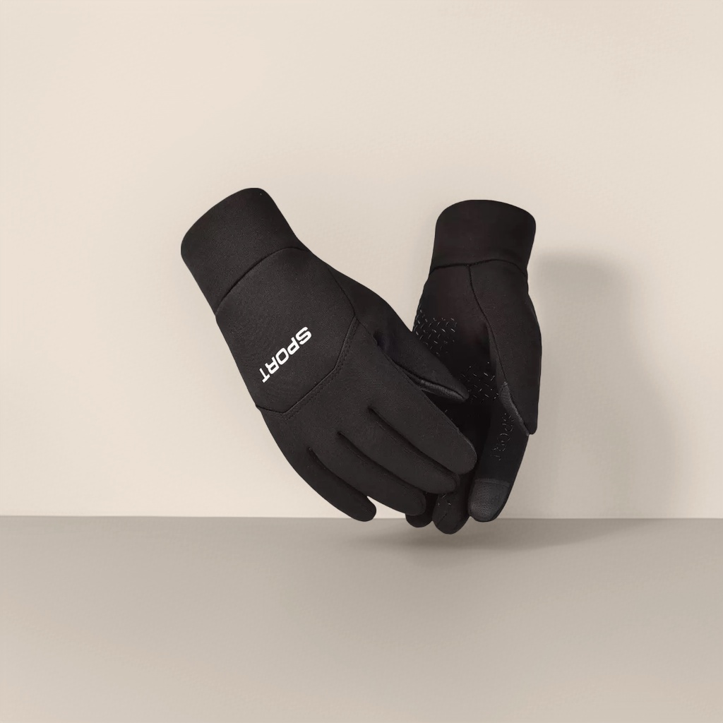 Black sports gloves are breathable, anti-slip, thickened and warm, suitable for cycling and fitness training Application Scenario