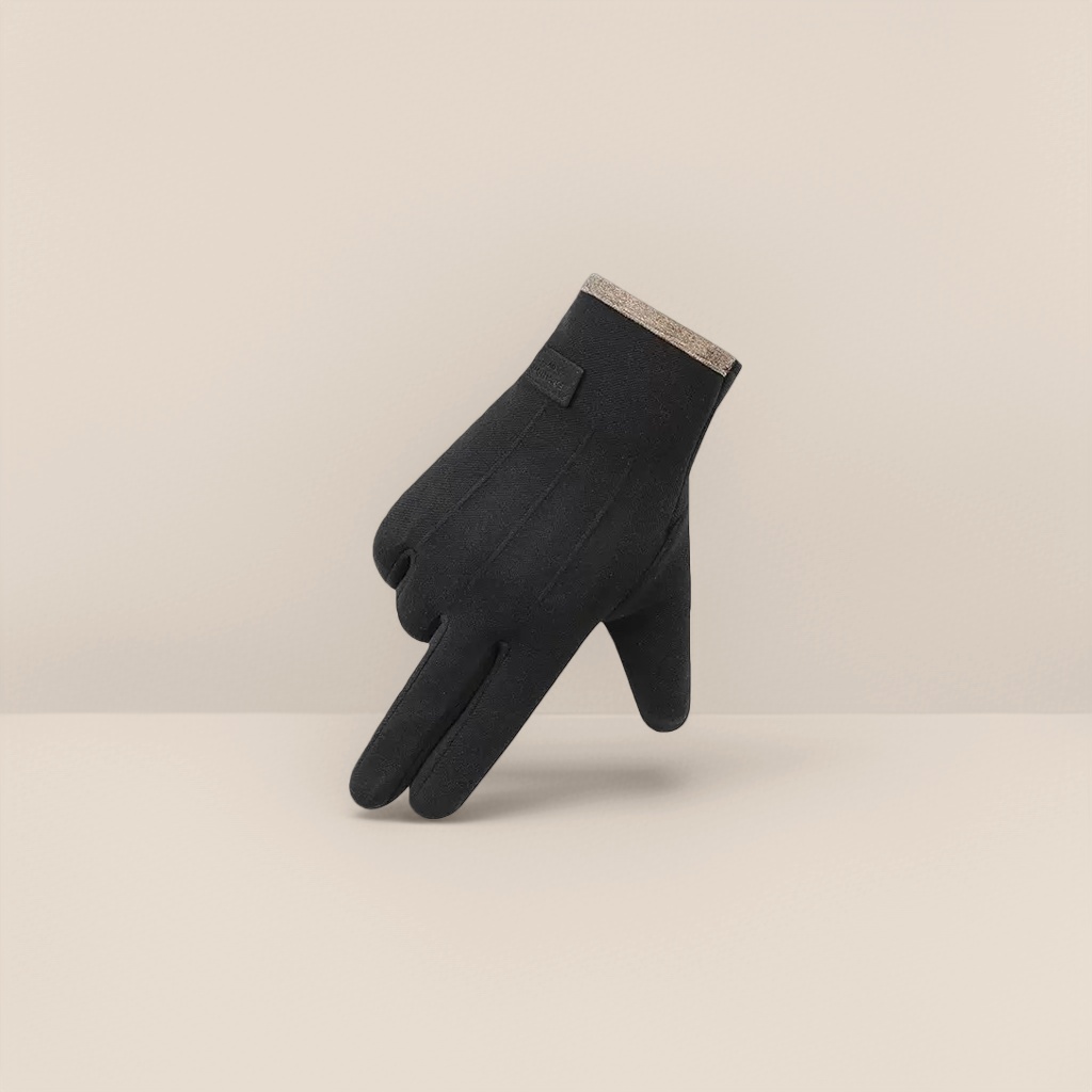 The main body of the black gloves is suitable for both men and women. It features a thickened, warm and anti-slip touch screen for outdoor use in winter Specification image