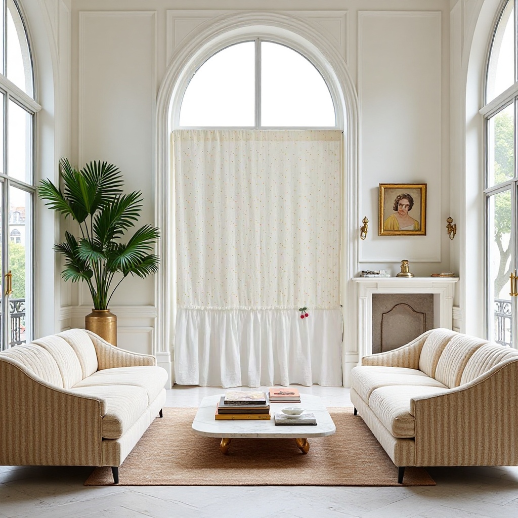 French-style, fresh and simple ins style, country floral, all-cotton curtains, partition door curtains, no need for drilling, half curtains, multiple sizes available Application Scenario