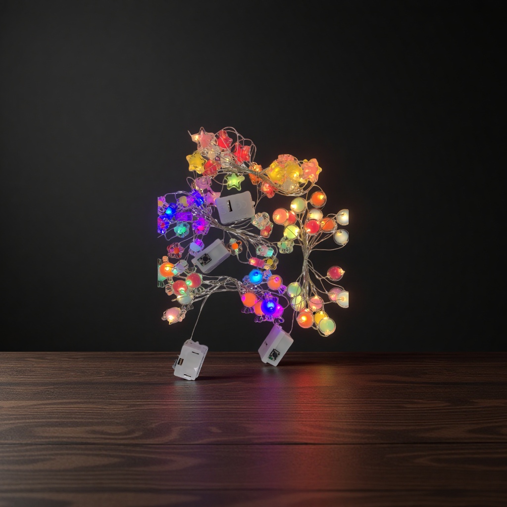 20-meter warm white decorative LED light string, festive atmosphere light Specification image