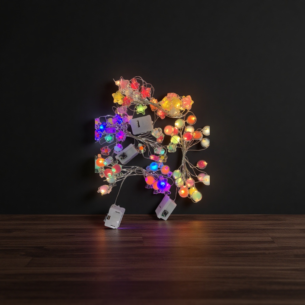20-meter warm white decorative LED light string, festive atmosphere light details Picture