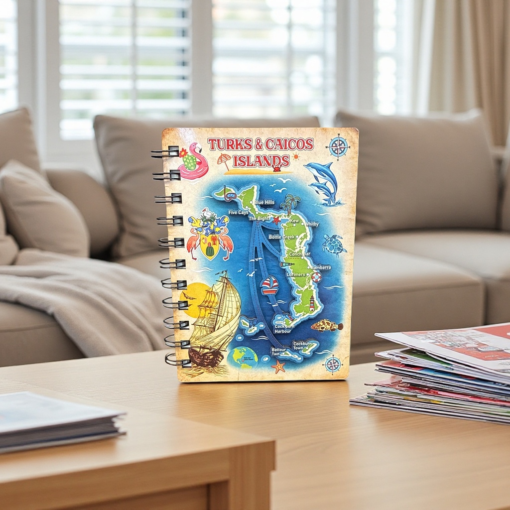 Color map notebook A5 thickened paper planner Travel Record book