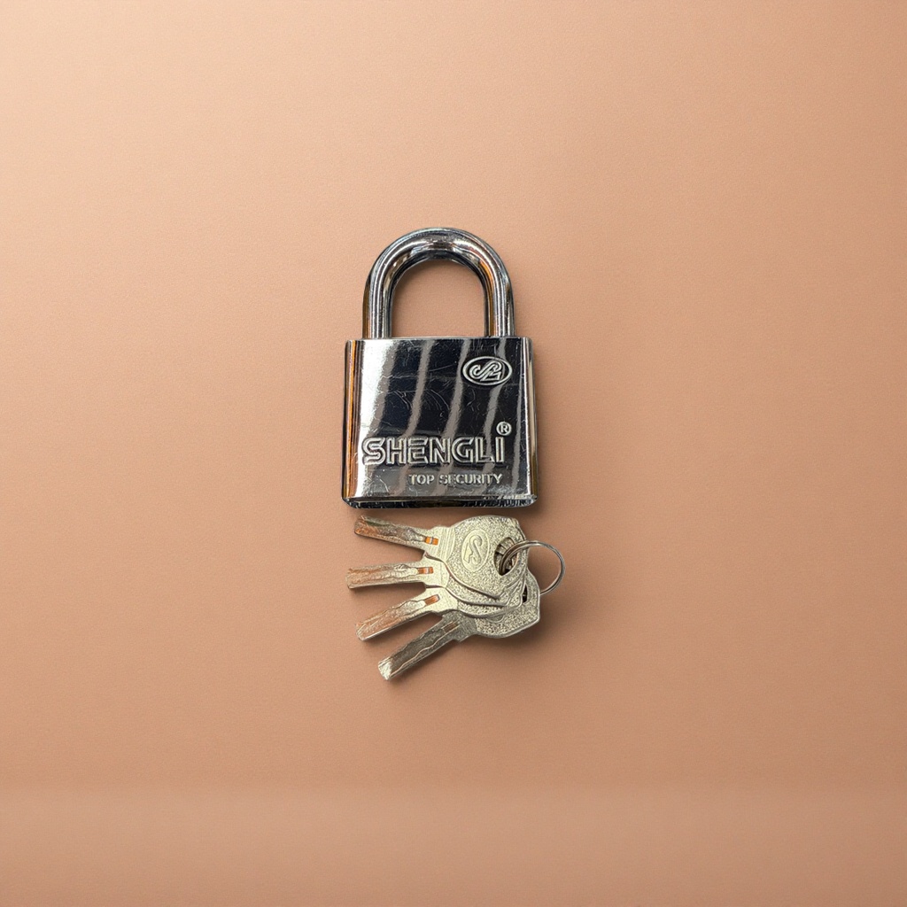 SHENGLI metal padlock with key anti-theft padlock, household padlock Specification image