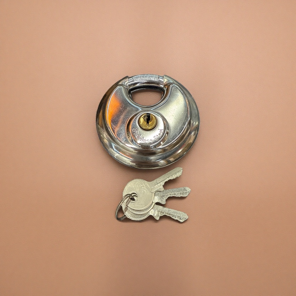 Metal padlock with key anti-theft lock, household padlock, safety lock Specification image