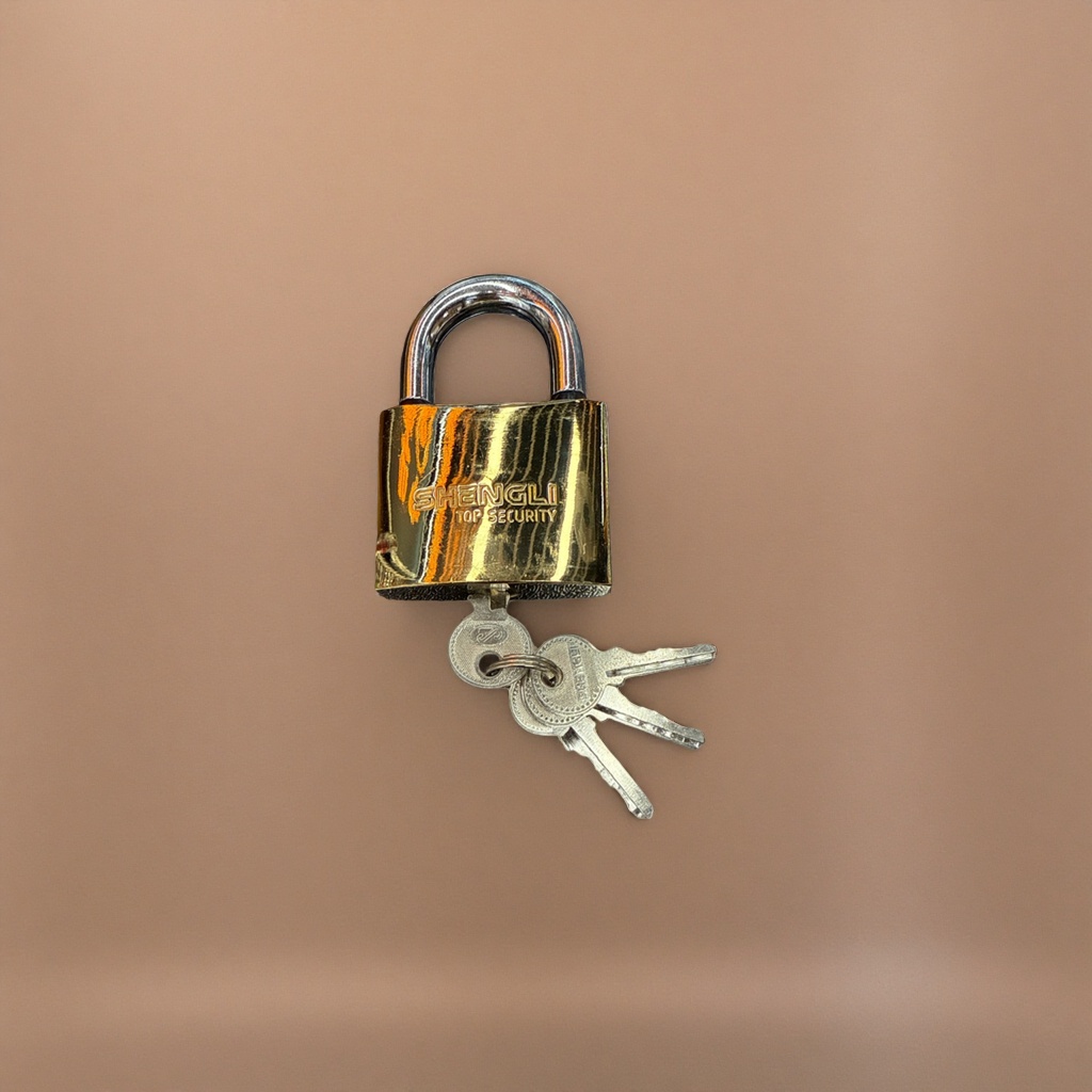 Golden padlock, copper anti-rust padlock, suitable for household storage cabinets and suitcases Application Scenario