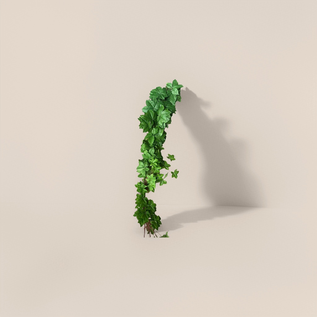 绿色植物藤蔓装饰墙贴仿真爬墙绿植挂画
