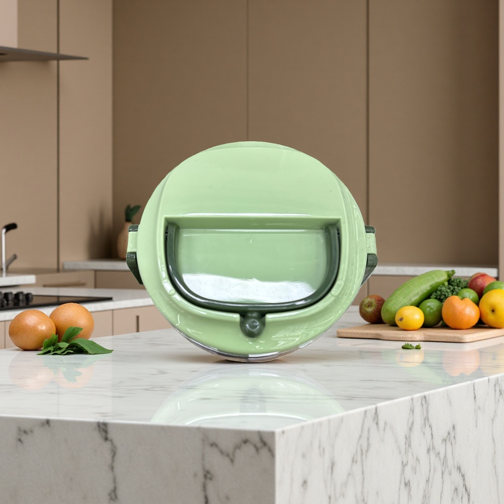 Portable compartments glass food storage box, stainless steel and plastic three-in-one lunch box, daily necessities tableware lunch box
