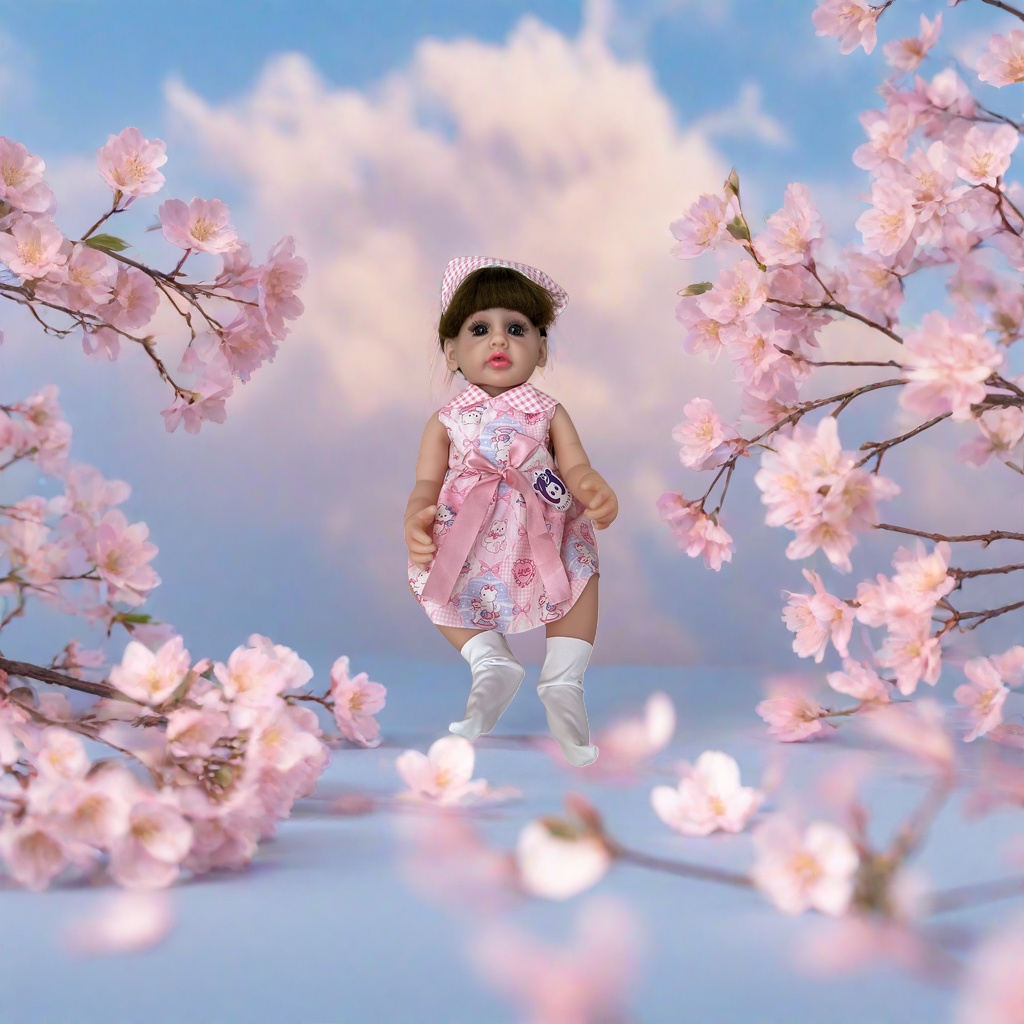 Cute fabric dolls, plush figurines, throw pillows and decorative ornaments details Picture