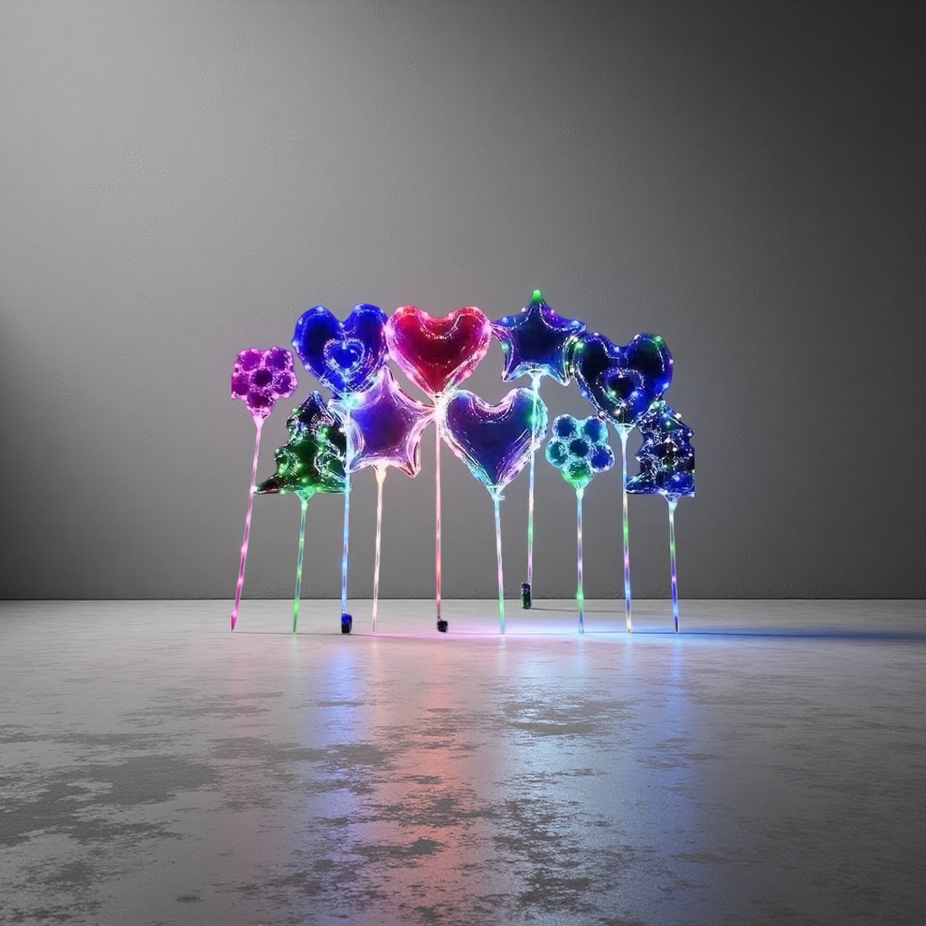 Luminous decorative heart-shaped star LED lighting fixtures Application Scenario