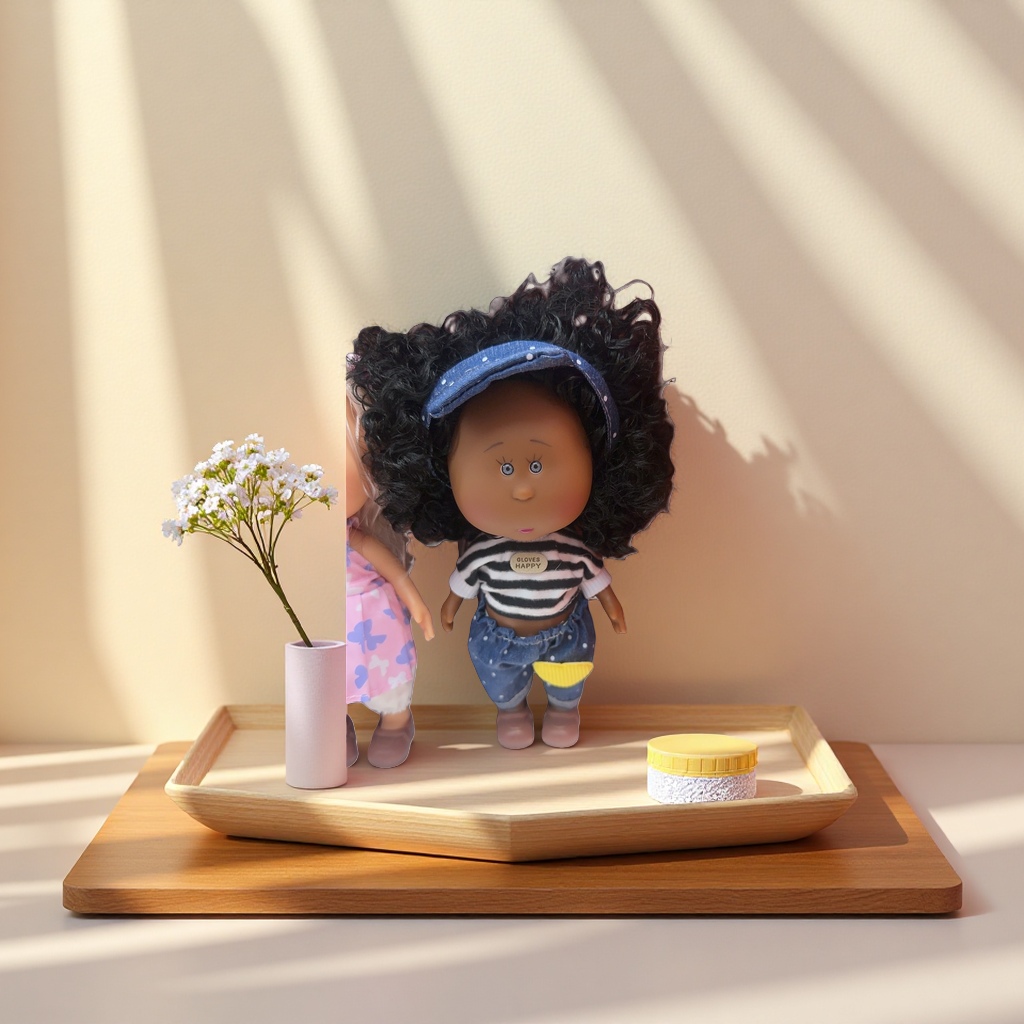 Soft short velvet fabric art dolls are decorative items for the living room and bedroom Specification image