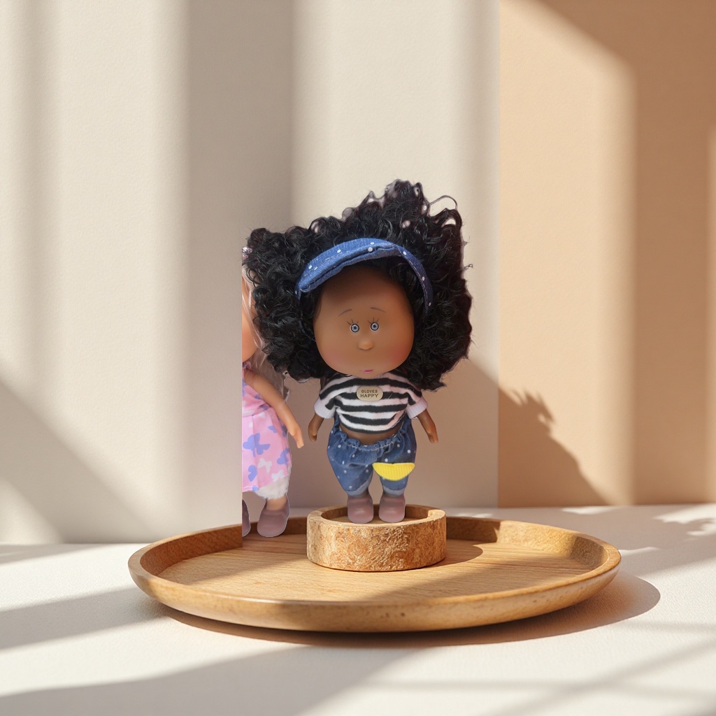 Soft short velvet fabric art dolls are decorative items for the living room and bedroom