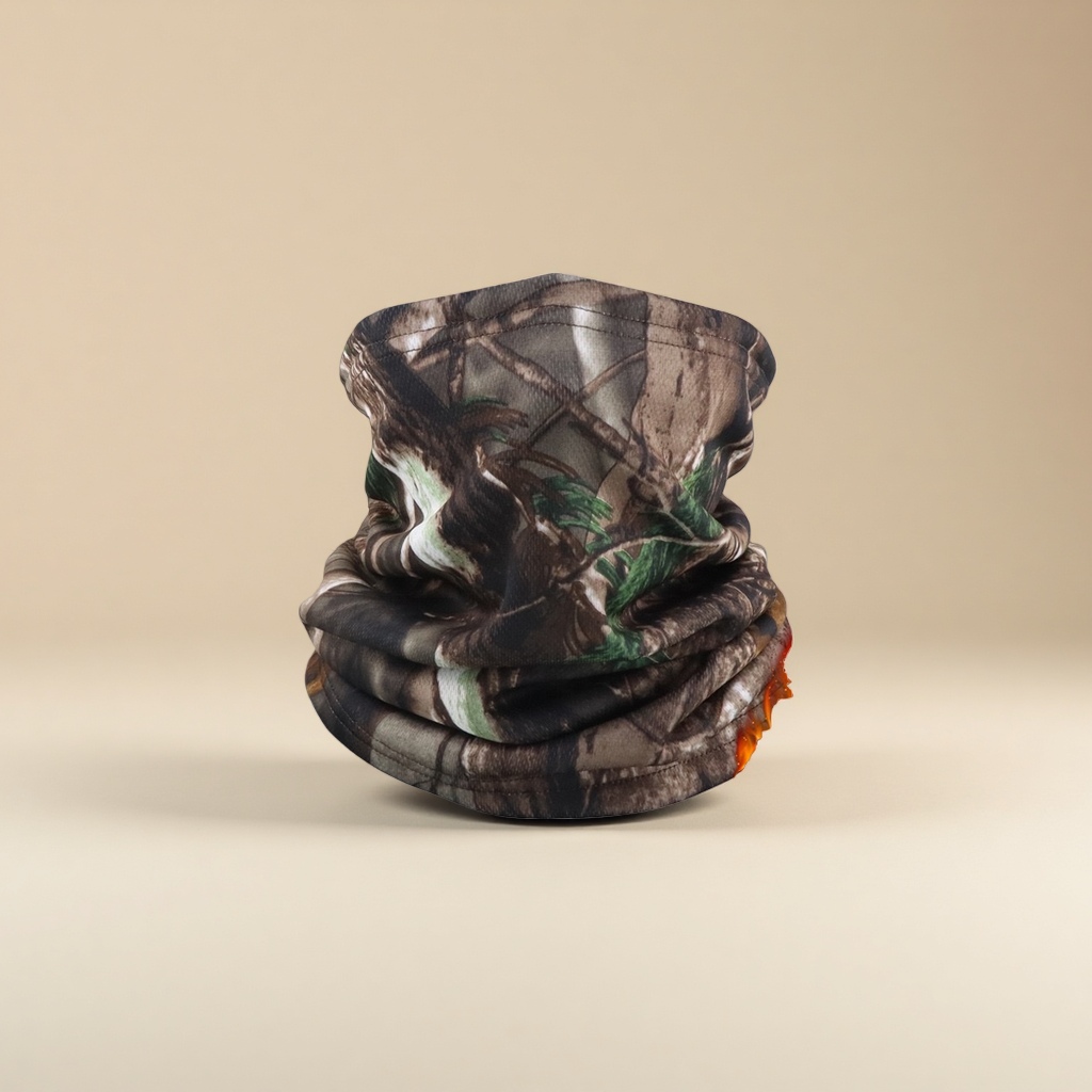 Camouflage pattern knitted scarf, elastic and breathable, suitable for all seasons for both men and women